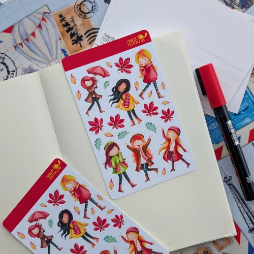Sticker sheet: Autumn Girls