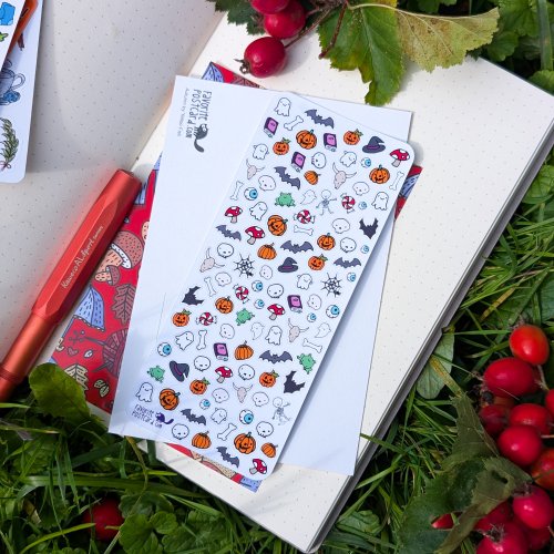 Tiny Postcard Stickers | Spooky