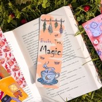 Bookmark: Books, Tea, Magic