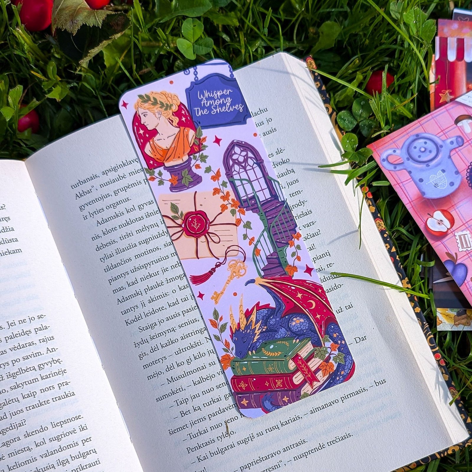 Bookmark: Autumn Tea and Books - Image 2