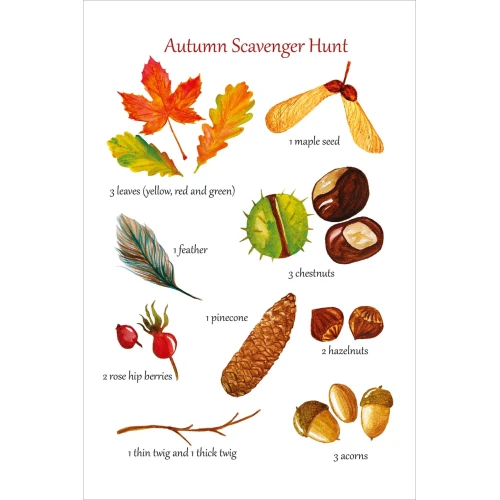 Postcard #2465: Autumn Scavenger Hunt