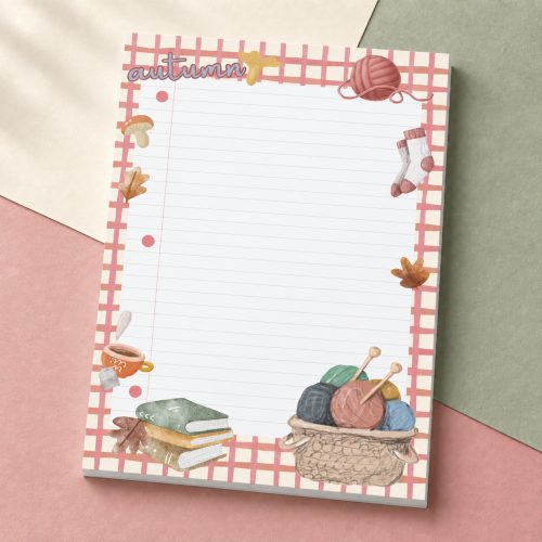 Cosy Autumn A5 Letter Writing Pad – 25 Sheets