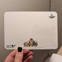 Textured Paper Postcard: Christmas Village - Image 3