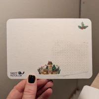 Textured Paper Postcard: Christmas Village - Image 3