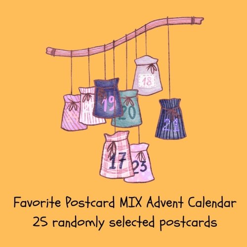 25 Random Favorite Postcards - Mix Advent Calendar 2026