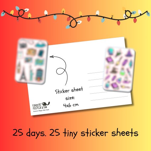 Tiny Stickers Advent Calendar 2026 | 25 Mini Sticker Sheets