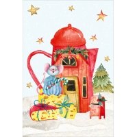 Postcard #2485: Christmas Mouse Postbox