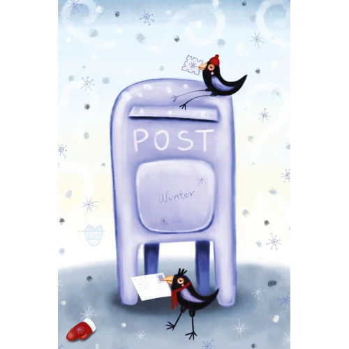 Postcard #2486: Winter PostBox