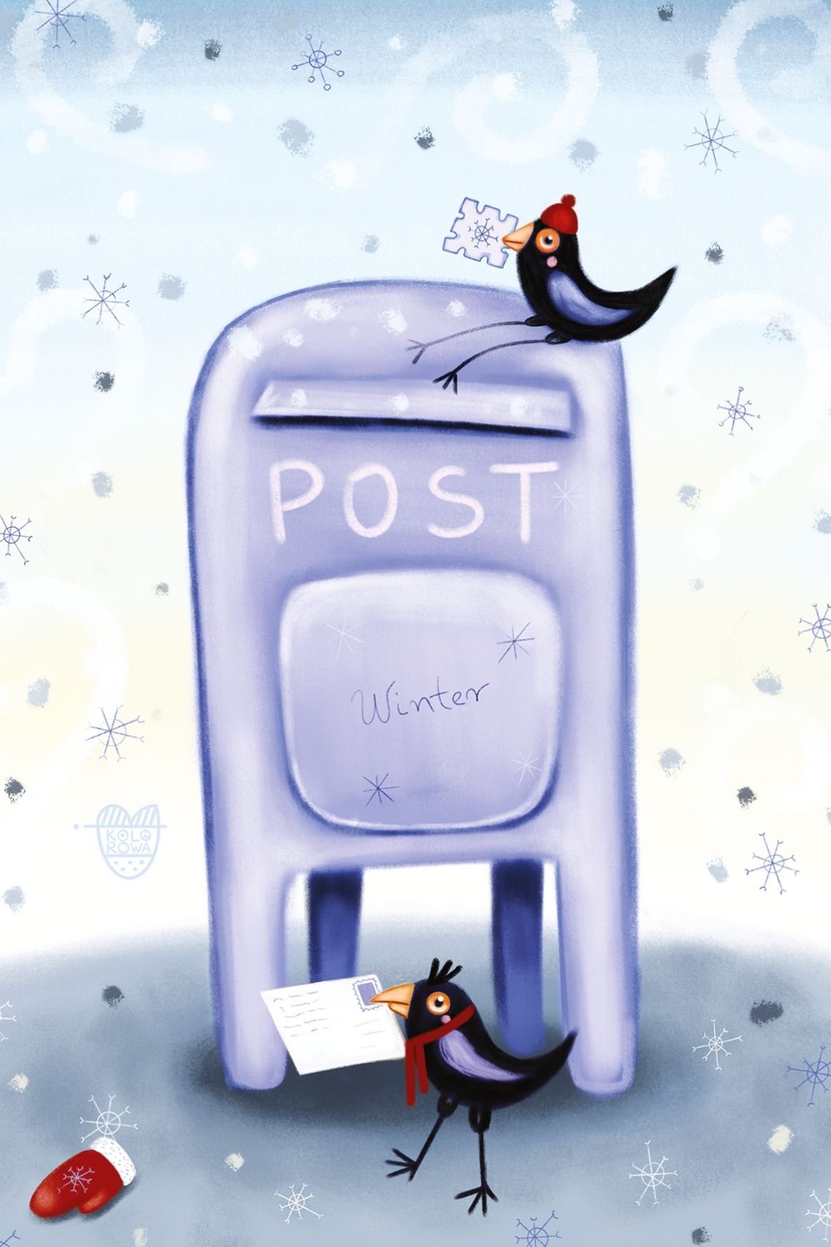 Postcard #2486: Winter PostBox