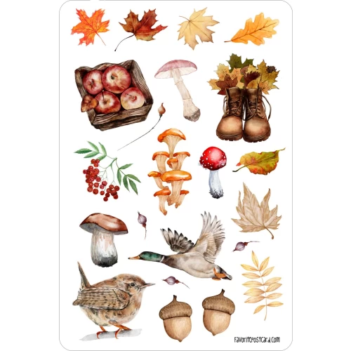 Sticker sheet #034: autumn